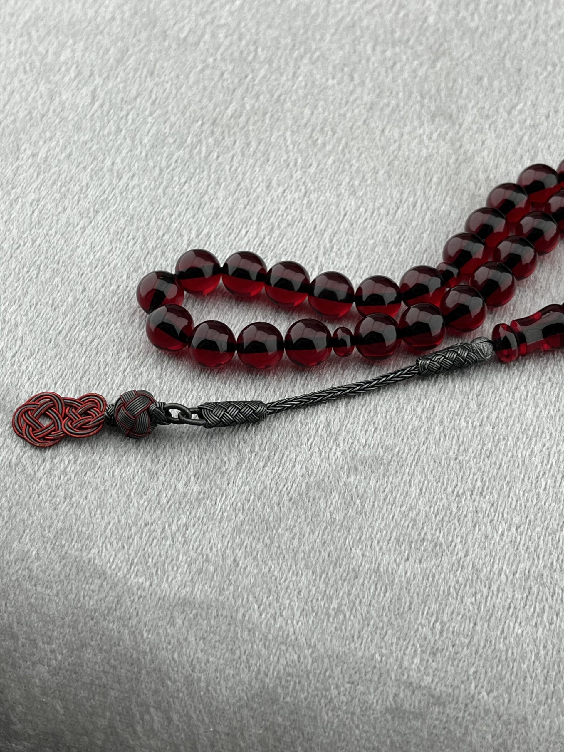 Ateş Kehribar Gümüş Püskül - Görsel 3